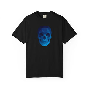 Blue Geometric Skull T-shirt - T-shirts
