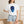 Blue Geometric Skull T-shirt - T-shirts