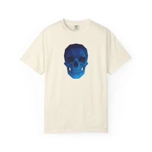 Blue Geometric Skull T-shirt - T-shirts