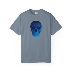 Blue Geometric Skull T-shirt - T-shirts