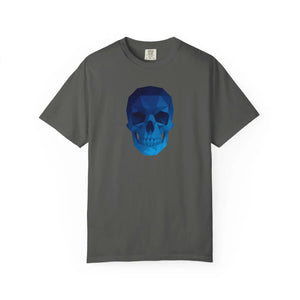 Blue Geometric Skull T-shirt - T-shirts