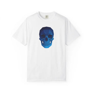 Blue Geometric Skull T-shirt - T-shirts