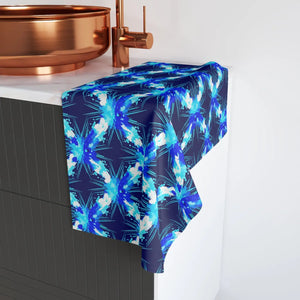 Blue Starburst Hand Towel – Cotton Kitchen - Dipaliz - Towels