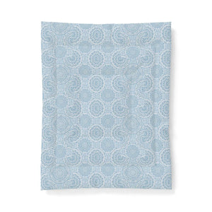 Blue Geometrical Pattern Cotton Comforter - Dipaliz - 68’’ x 88’’ - Home Decor