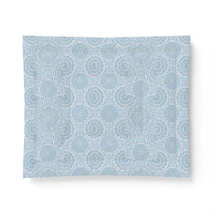 Blue Geometrical Pattern Cotton Comforter - Dipaliz - Home Decor