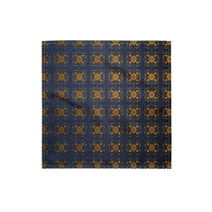 Print Bandana Blue & Gold Statement Piece - Dipaliz - s - Bandanas