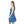 Blue Hydrangea Skater Dress Floral Summer Sundress Dipaliz - Dresses