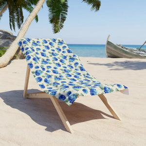 Hydrangea Beach Towel – Soft Cotton Dipaliz - Towels