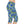 Blue Hydrangea Capri Leggings - Watercolor Floral - Dipaliz