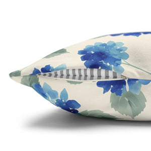 Blue Hydrangea Pillowcase – Watercolor Garden - Dipaliz - Chair & Sofa Cushion Covers