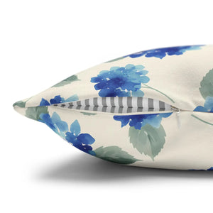 Blue Hydrangea Pillowcase – Watercolor Garden - Dipaliz - Chair & Sofa Cushion Covers