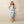 Blue Hydrangea Midi Dress Built-in Bra Flirty Style - Dipaliz - Xs - Dresses