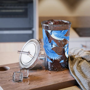 Vibrant Blue Jay Acrylic Travel Cup - Insulated Drinkware - Dipaliz - Tumblers