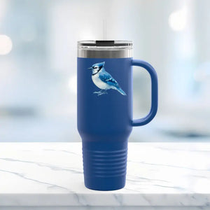 Blue Jay Insulated Travel Mug Premium Adventure Ready - Dipaliz - Tumblers
