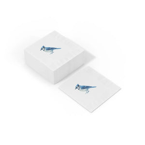 Premium Blue Jay Party – Elegant White Coined - Dipaliz - Paper Napkins