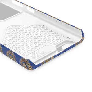 Phone Case - Blue Mandal Pattern Card Holder - Dipaliz - Mobile Cases