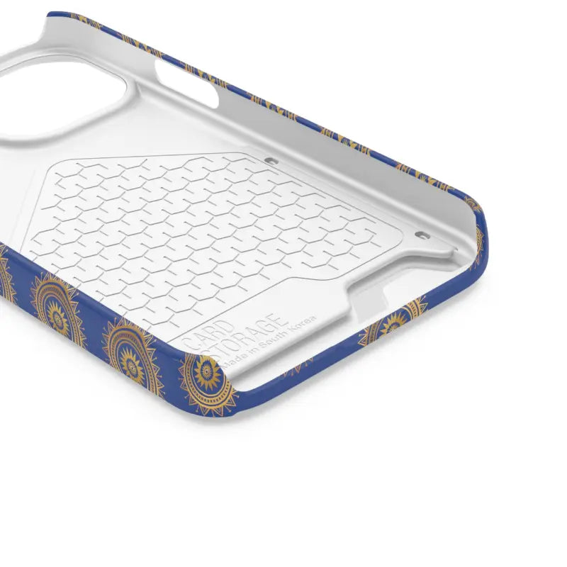 Elevate Style with Blue Mandal Pattern Phone Case & Card Holder