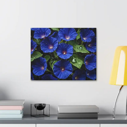 Enchant your Space: Blue Morning Glory Canvas Marvel