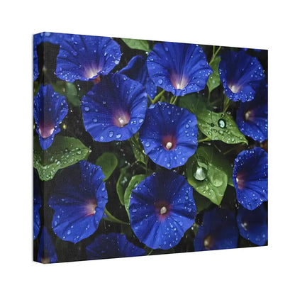 Enchant your Space: Blue Morning Glory Canvas Marvel - 20″ x 16″ (horizontal) / 1.5’’