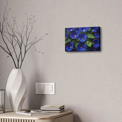 Enchant your Space: Blue Morning Glory Canvas Marvel