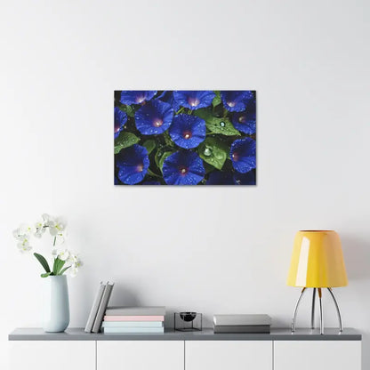 Enchant your Space: Blue Morning Glory Canvas Marvel