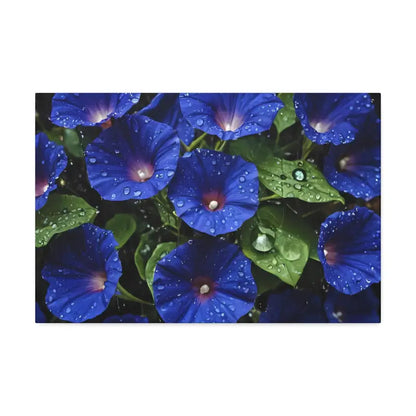 Enchant your Space: Blue Morning Glory Canvas Marvel