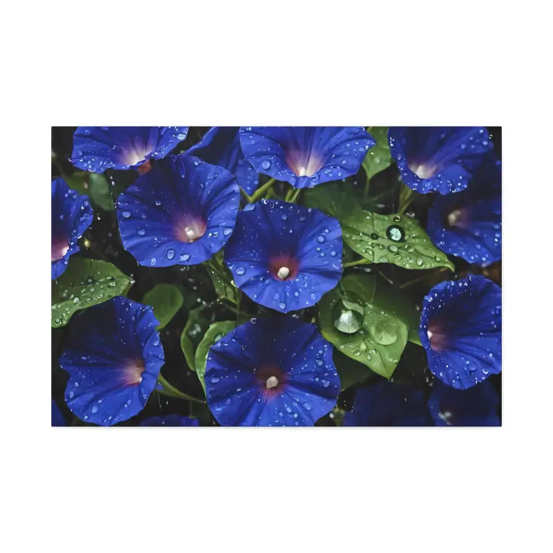 Enchant your Space: Blue Morning Glory Canvas Marvel