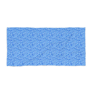 Mosaic Beach Towel – Intricate Blue Cotton - Dipaliz - Towels