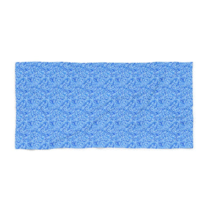 Mosaic Beach Towel – Intricate Blue Cotton - Dipaliz - Towels