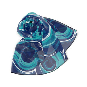 Blue Ocean Wave Scarf - Neck Gaiters