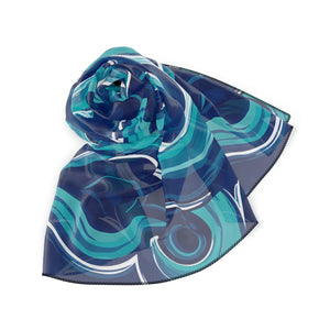 Blue Ocean Wave Scarf - Neck Gaiters