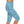 Blue Paisley Capri Leggings - Ocean Waves Activewear - Dipaliz
