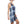 Blue Plaid Racerback – Active Wear Dress - Dipaliz - Dresses - Xs