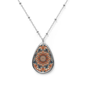 Elegant Ellipse Pendant Necklace - Zinc Alloy - Dipaliz - Necklaces