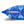 Blue Retro Wave Cushion – Square Poly Canvas - Dipaliz - Chair & Sofa Covers