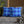 Blue Retro Wave Cushion – Square Poly Canvas - Dipaliz - Chair & Sofa Covers
