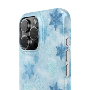 Snowflake Slim Phone Case - Blue Winter Protection - Dipaliz - Mobile Cases
