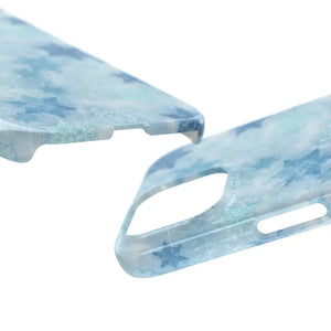 Snowflake Slim Phone Case - Blue Winter Protection - Dipaliz - Mobile Cases