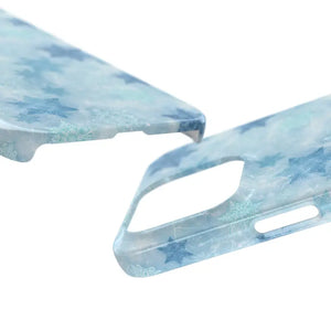 Snowflake Slim Phone Case - Blue Winter Protection - Dipaliz - Mobile Cases