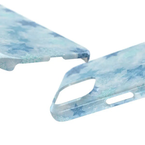 Snowflake Slim Phone Case - Blue Winter Protection - Dipaliz - Mobile Cases