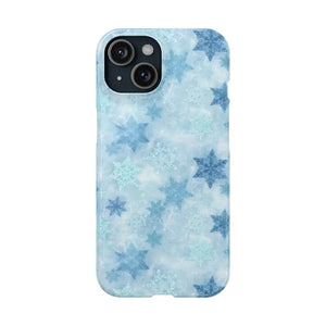 Snowflake Slim Phone Case - Blue Winter Protection - Dipaliz - Iphone 15 / Glossy / Without Gift Packaging - Mobile