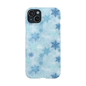 Snowflake Slim Phone Case - Blue Winter Protection - Dipaliz - Iphone 15 Plus / Glossy / Without Gift Packaging