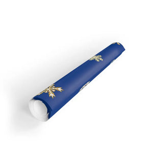 Snowflake Wrapping Paper Blue Winter Design - Dipaliz