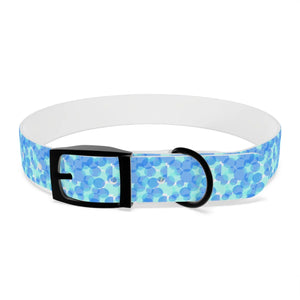 Personalized Blue Spheres Dog Collar - Odor Resistant - Dipaliz - Standard Collars