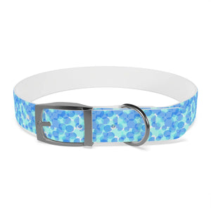 Personalized Blue Spheres Dog Collar - Odor Resistant - Dipaliz - Standard Collars