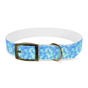 Personalized Blue Spheres Dog Collar - Odor Resistant - Dipaliz - Standard Collars