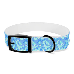 Personalized Blue Spheres Dog Collar - Odor Resistant - Dipaliz - Standard Collars