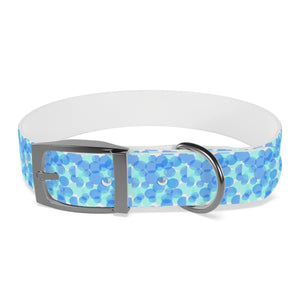 Personalized Blue Spheres Dog Collar - Odor Resistant - Dipaliz - Standard Collars