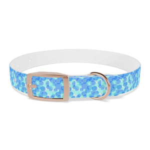 Personalized Blue Spheres Dog Collar - Odor Resistant - Dipaliz - Standard Collars