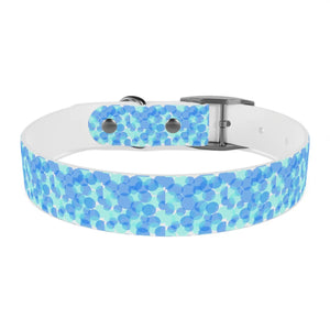 Personalized Blue Spheres Dog Collar - Odor Resistant - Dipaliz - Standard Collars